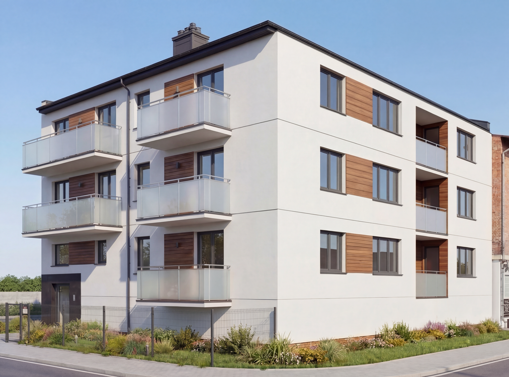 Widok budynku — wybierz mieszkanie